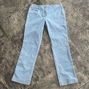 JEANNE PIERRE Women's Straight-Leg Jeans w No Belt Loops Y2K Streetwear Indie